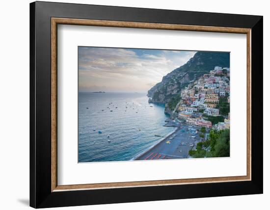 View over Positano, Costiera Amalfitana (Amalfi Coast), UNESCO World Heritage Site-Frank Fell-Framed Photographic Print