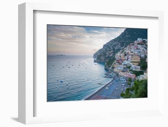 View over Positano, Costiera Amalfitana (Amalfi Coast), UNESCO World Heritage Site-Frank Fell-Framed Photographic Print