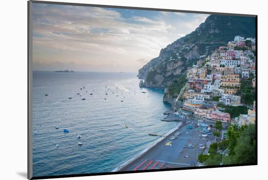 View over Positano, Costiera Amalfitana (Amalfi Coast), UNESCO World Heritage Site-Frank Fell-Mounted Photographic Print