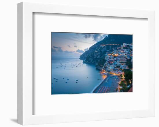 View over Positano, Costiera Amalfitana (Amalfi Coast), UNESCO World Heritage Site-Frank Fell-Framed Photographic Print