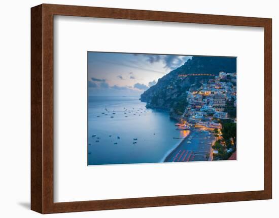 View over Positano, Costiera Amalfitana (Amalfi Coast), UNESCO World Heritage Site-Frank Fell-Framed Photographic Print