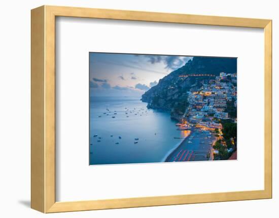 View over Positano, Costiera Amalfitana (Amalfi Coast), UNESCO World Heritage Site-Frank Fell-Framed Photographic Print