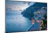 View over Positano, Costiera Amalfitana (Amalfi Coast), UNESCO World Heritage Site-Frank Fell-Mounted Photographic Print