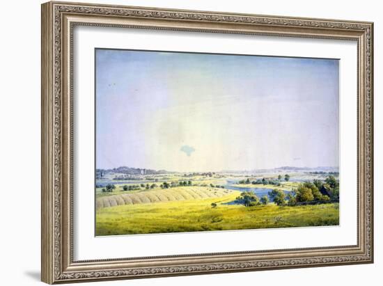 View over Putbus, 1824-1825-Caspar David Friedrich-Framed Giclee Print