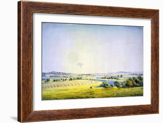 View over Putbus, 1824-1825-Caspar David Friedrich-Framed Giclee Print