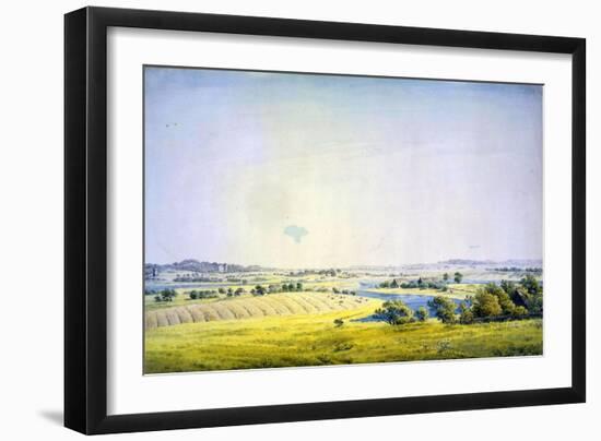 View over Putbus, 1824-1825-Caspar David Friedrich-Framed Giclee Print