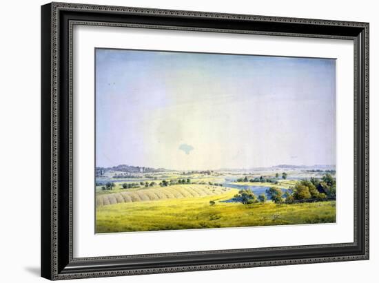 View over Putbus, 1824-1825-Caspar David Friedrich-Framed Giclee Print