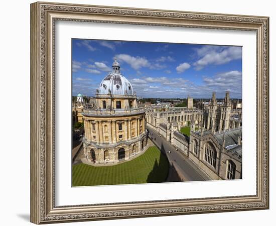 View over Radcliffe Camera and All Souls College, Oxford, Oxfordshire, England-Stuart Black-Framed Photographic Print