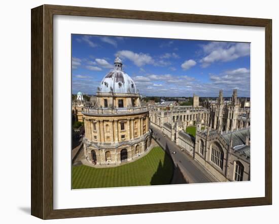 View over Radcliffe Camera and All Souls College, Oxford, Oxfordshire, England-Stuart Black-Framed Photographic Print