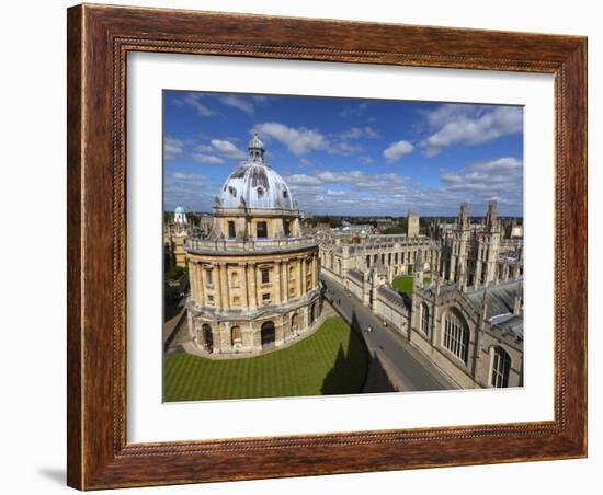 View over Radcliffe Camera and All Souls College, Oxford, Oxfordshire, England-Stuart Black-Framed Photographic Print