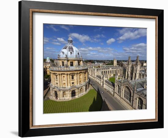 View over Radcliffe Camera and All Souls College, Oxford, Oxfordshire, England-Stuart Black-Framed Photographic Print