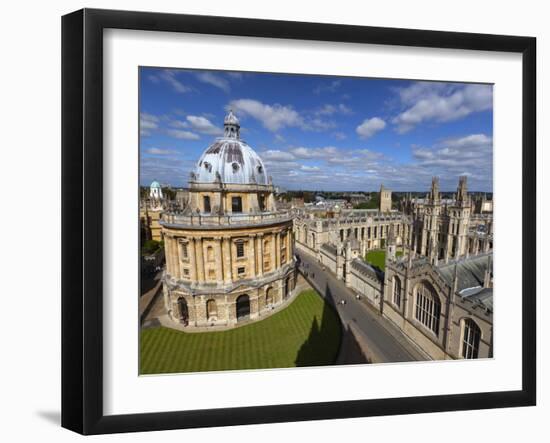 View over Radcliffe Camera and All Souls College, Oxford, Oxfordshire, England-Stuart Black-Framed Photographic Print