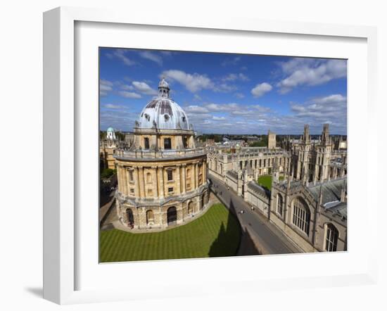 View over Radcliffe Camera and All Souls College, Oxford, Oxfordshire, England-Stuart Black-Framed Photographic Print