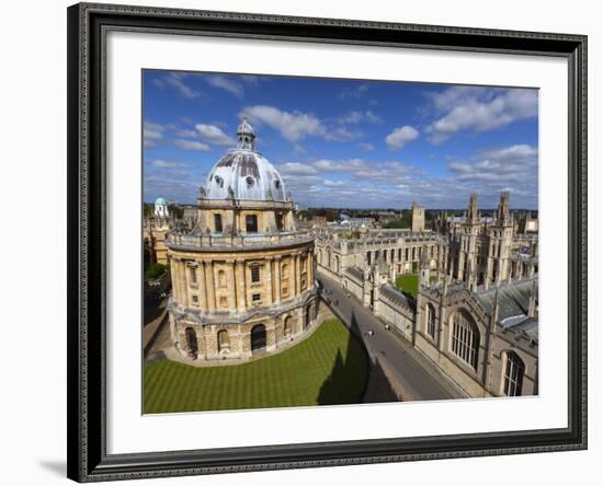 View over Radcliffe Camera and All Souls College, Oxford, Oxfordshire, England-Stuart Black-Framed Photographic Print