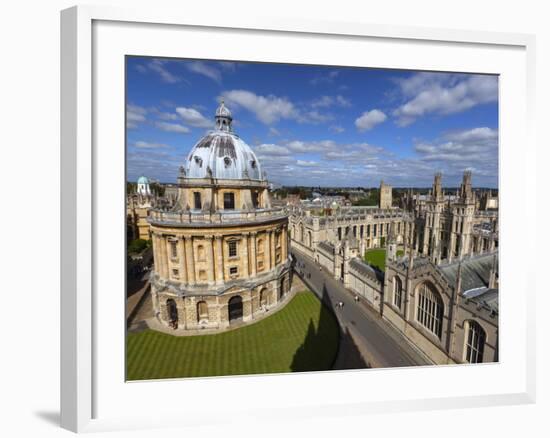 View over Radcliffe Camera and All Souls College, Oxford, Oxfordshire, England-Stuart Black-Framed Photographic Print