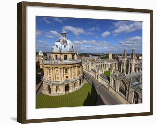 View over Radcliffe Camera and All Souls College, Oxford, Oxfordshire, England-Stuart Black-Framed Photographic Print