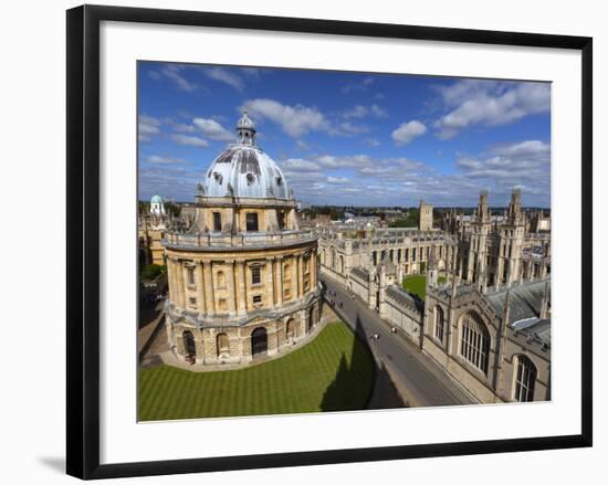 View over Radcliffe Camera and All Souls College, Oxford, Oxfordshire, England-Stuart Black-Framed Photographic Print