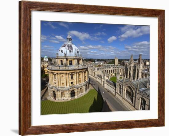 View over Radcliffe Camera and All Souls College, Oxford, Oxfordshire, England-Stuart Black-Framed Photographic Print