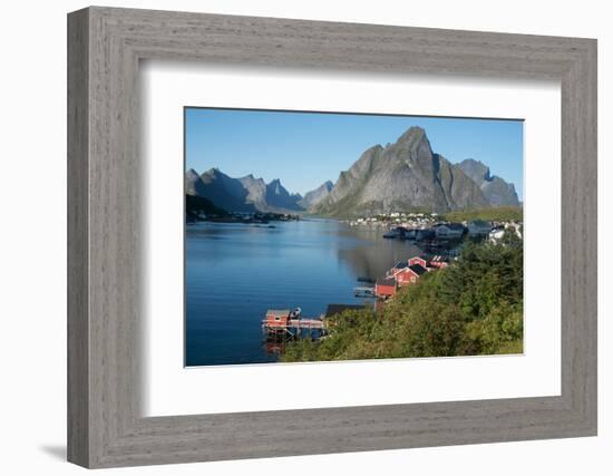 View over Reine Harbour, Lofoten Islands, Nordland, Norway, Scandinavia, Europe-Ethel Davies-Framed Photographic Print