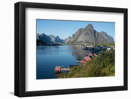 View over Reine Harbour, Lofoten Islands, Nordland, Norway, Scandinavia, Europe-Ethel Davies-Framed Photographic Print