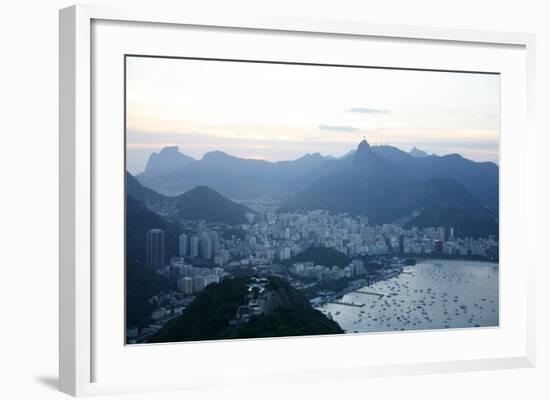 View over Rio de Janeiro Seen from the Top of the Sugar Loaf Mountain, Rio de Janeiro, Brazil-Yadid Levy-Framed Photographic Print