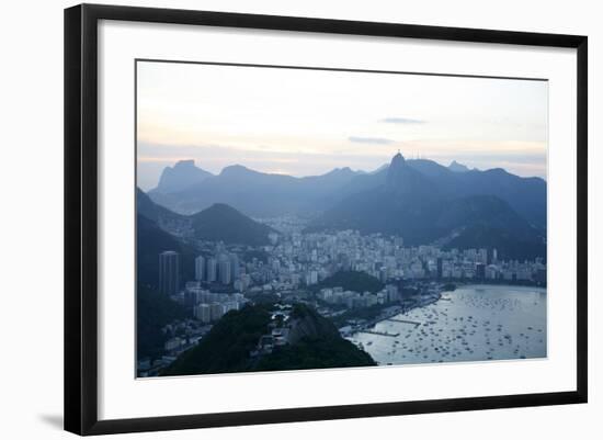 View over Rio de Janeiro Seen from the Top of the Sugar Loaf Mountain, Rio de Janeiro, Brazil-Yadid Levy-Framed Photographic Print