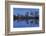 View over River Thames to Canary Wharf, Docklands, London, England, United Kingdom, Europe-Markus Lange-Framed Photographic Print