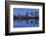 View over River Thames to Canary Wharf, Docklands, London, England, United Kingdom, Europe-Markus Lange-Framed Photographic Print