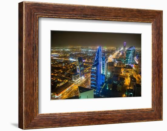 View over Riyadh from the Al Faisaliyah Centre skyscraper, Riyadh, Saudi Arabia, Middle East-Michael Runkel-Framed Photographic Print