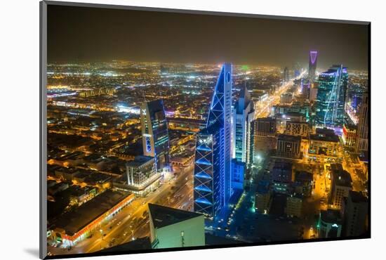 View over Riyadh from the Al Faisaliyah Centre skyscraper, Riyadh, Saudi Arabia, Middle East-Michael Runkel-Mounted Photographic Print