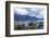 View over rooftops to Lake Wanaka at dusk, Wanaka, Queenstown-Lakes district, Otago, South Island, -Ruth Tomlinson-Framed Photographic Print