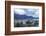 View over rooftops to Lake Wanaka at dusk, Wanaka, Queenstown-Lakes district, Otago, South Island, -Ruth Tomlinson-Framed Photographic Print