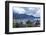 View over rooftops to Lake Wanaka at dusk, Wanaka, Queenstown-Lakes district, Otago, South Island, -Ruth Tomlinson-Framed Photographic Print