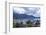 View over rooftops to Lake Wanaka at dusk, Wanaka, Queenstown-Lakes district, Otago, South Island, -Ruth Tomlinson-Framed Photographic Print