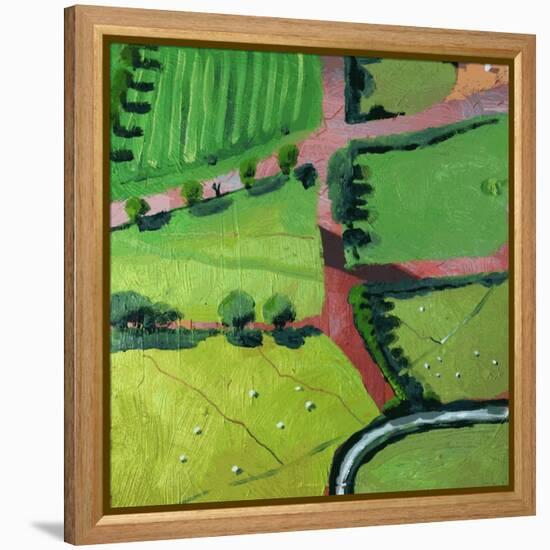 View over Safron Walden or Thaxted-Thomas MacGregor-Framed Premier Image Canvas