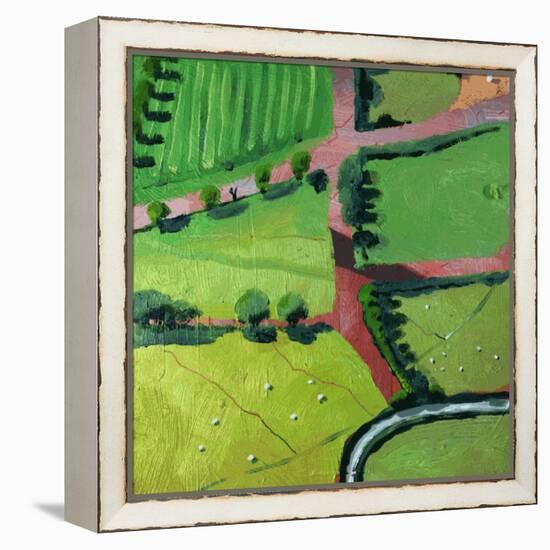 View over Safron Walden or Thaxted-Thomas MacGregor-Framed Premier Image Canvas