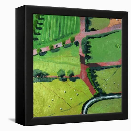 View over Safron Walden or Thaxted-Thomas MacGregor-Framed Premier Image Canvas