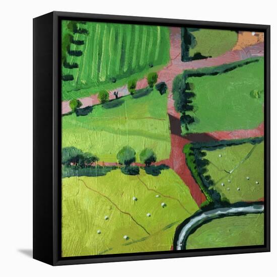 View over Safron Walden or Thaxted-Thomas MacGregor-Framed Premier Image Canvas
