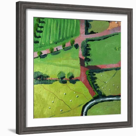 View over Safron Walden or Thaxted-Thomas MacGregor-Framed Giclee Print