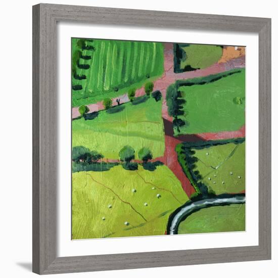 View over Safron Walden or Thaxted-Thomas MacGregor-Framed Giclee Print