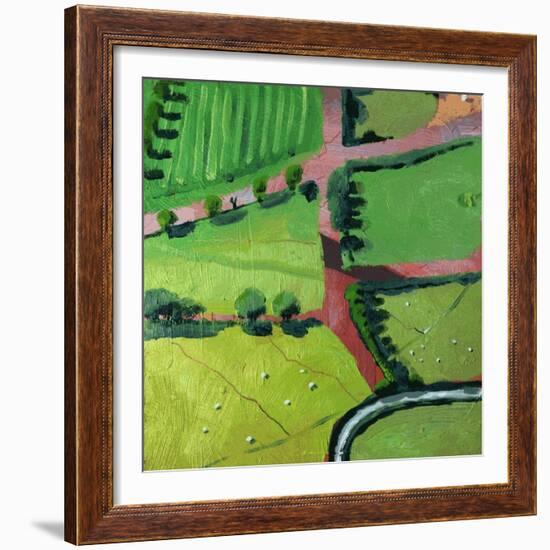 View over Safron Walden or Thaxted-Thomas MacGregor-Framed Giclee Print