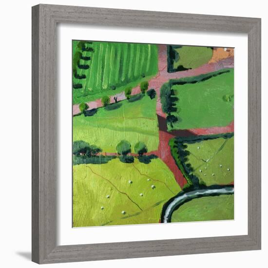 View over Safron Walden or Thaxted-Thomas MacGregor-Framed Giclee Print