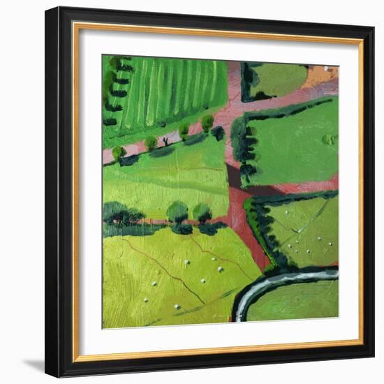 View over Safron Walden or Thaxted-Thomas MacGregor-Framed Giclee Print