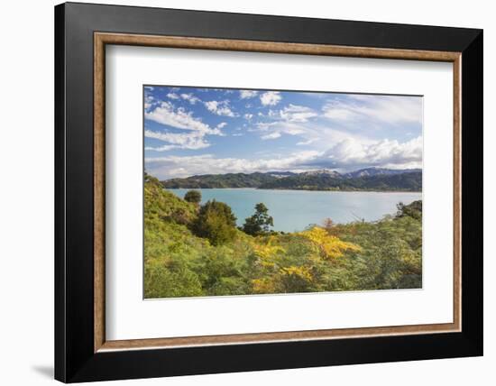 View over Sandy Bay from the Abel Tasman Coast Track, Abel Tasman National Park, near Marahau, Tasm-Ruth Tomlinson-Framed Photographic Print