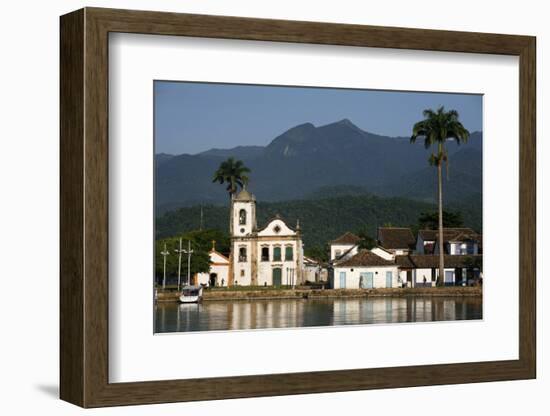 View over Santa Rita Church, Parati, Rio de Janeiro State, Brazil, South America-Yadid Levy-Framed Photographic Print