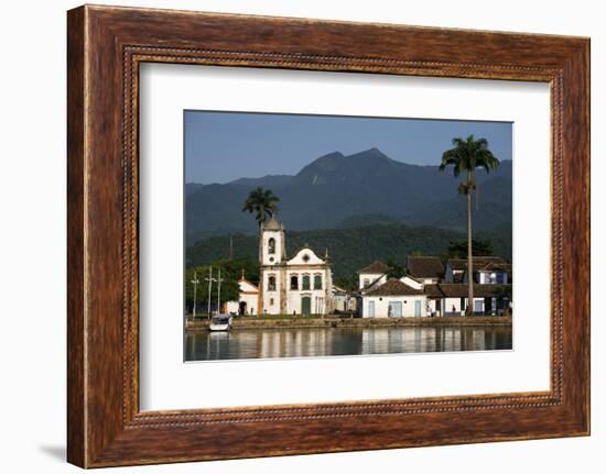 View over Santa Rita Church, Parati, Rio de Janeiro State, Brazil, South America-Yadid Levy-Framed Photographic Print