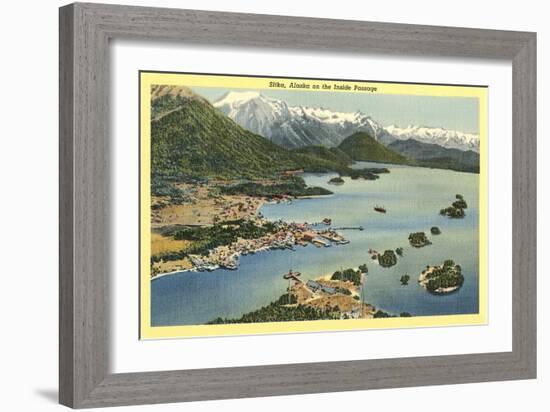 View over Sitka-null-Framed Art Print