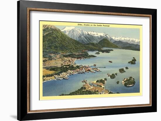 View over Sitka-null-Framed Art Print