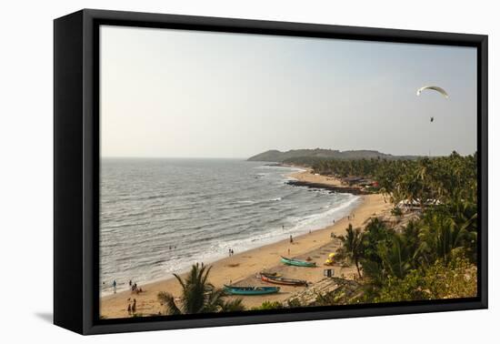 View over South Anjuna Beach, Goa, India, Asia-Yadid Levy-Framed Premier Image Canvas