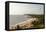 View over South Anjuna Beach, Goa, India, Asia-Yadid Levy-Framed Premier Image Canvas